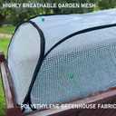 Garden Rows Plants Cover Pop Up Freeze Protection Greenhouse Accelerator Cover 45" x 21.6" x 16" Portable Mini Grow Plant Cover for Protecting Vegetables Fruits Plant Raised Garden Beds Vegetable Rows