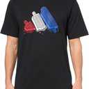 adidas Men's Lounge Ice Graphic T-Shirt (Large, Black)