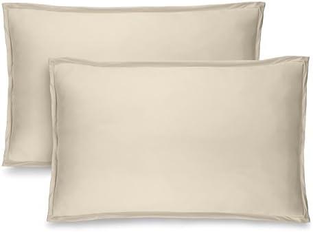 Bare Home King Pillow Sham Covers - Set of 2 - Premium 1800 Ultra-Soft Microfiber - Double Brushed - Stain & Fade Resistant - Bed Pillow Shams - Pillows Not Included (Set of 2, Sand)