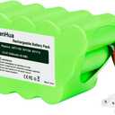 XBT1106 Battery Replacement for Shark SV1106 SV1107 SV1100 SV1112 Freestyle Rotator Cordless Stick Vacuum Cleaner, 14.4V 3.5Ah Ni-Mh Shark Batteries