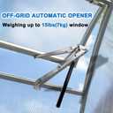 2 Pack Greenhouse Automatic Window Opener Kit - Roof Vent Auto Opener Solar Heat Sensitive Agricutural Lift Up to 15lbs Dual Spring Opener for Ventilation