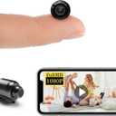 Smallest Wireless WiFi IP Camera,HD1080P Concealed Mini Camera with Video Recording Live Feed,Baby Monitor,Nanny Cam,with Night Vision,Motion Detection,Cloud Storage for Security with iOS Android APP