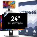 [2-Pack] 24 Inch Computer Privacy Screen Filter for 16:9 Widescreen Monitor, Removable Eye Protection Anti Glare Blue Light Filter Privacy Shield, Anti Spy Screen Protector Film 24 in (Black)