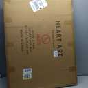 HEART ART 24x36 Poster Frame with Mat, Black Picture Frame, Display Pictures 18x24 with Mat or 24 x 36 Without Mat, Poster Frames 24 x 36 inches for Wall Mounting, 2 Pack