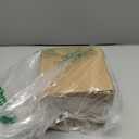 Tioncy 2 Pcs Extra Large Dusting Powder Puff and Container for Women6'' Glass Crystal Dusting Powder Container with Body Soft Washable Reusable Velour Face (Clear, Classic)