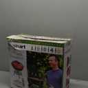 Cuisinart 14" Portable Charcoal Grill, Tabletop Outdoor Small Grill with Locking Lid and Dual Vents, Chrome Plated Travel Size BBQ Perfect for Camping, Tailgates, Cookouts, Red