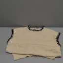 Women's Cap Sleeve Knit Sweater Tops Sleeveless Vest Summer Tops 2025 Sweaters Fashion Tank Tops Trendy T Shirts Fall Khaki Size S