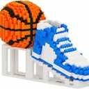 Basketball Shoe & Ball Building Blocks, 2730 PCS Mini Micro Bricks with Display Stand, Gift for Basketball Lovers