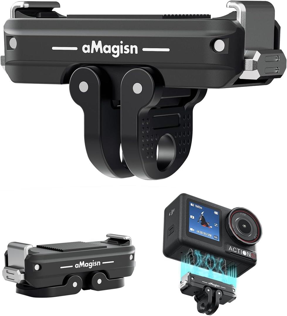 Magnetic Quick Release Mount Adapter Compatible with DJI Action 5 Pro/Action 4