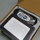 4 Pack 50W Christmas Led Flood Lights 500W Equi Color Changing with Remote Waterproof 16 Multicolor Lamp Indoor or Outdoor Up Lighting for Santa Claus, Reindeer, Xmas Tree, Gift Box, Gingerbread Man