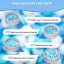 MoonxHome Ball Pit Balls for Toddlers, BPA Free Crush Proof Plastic Toy Balls for Ball Pit, Children's Pool Water Toys, Macaron Ocean Balls for Play Tent 2.15 Inch Pack of 100 200 500 800 1000