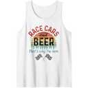 Racetrack Sprint Car Racer Race Track Merry Christmas Racing Tank Top , L