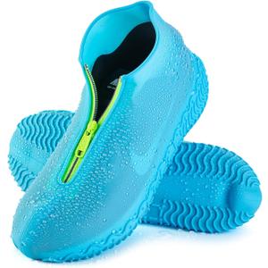 HTHOY&GOWY Shoe Covers Waterproof Silicone Rain Overshoes for Kids Men and Women M