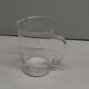 QWORK 500ml Beaker Mug with Handle, Borosilicate Glass Measuring Cup