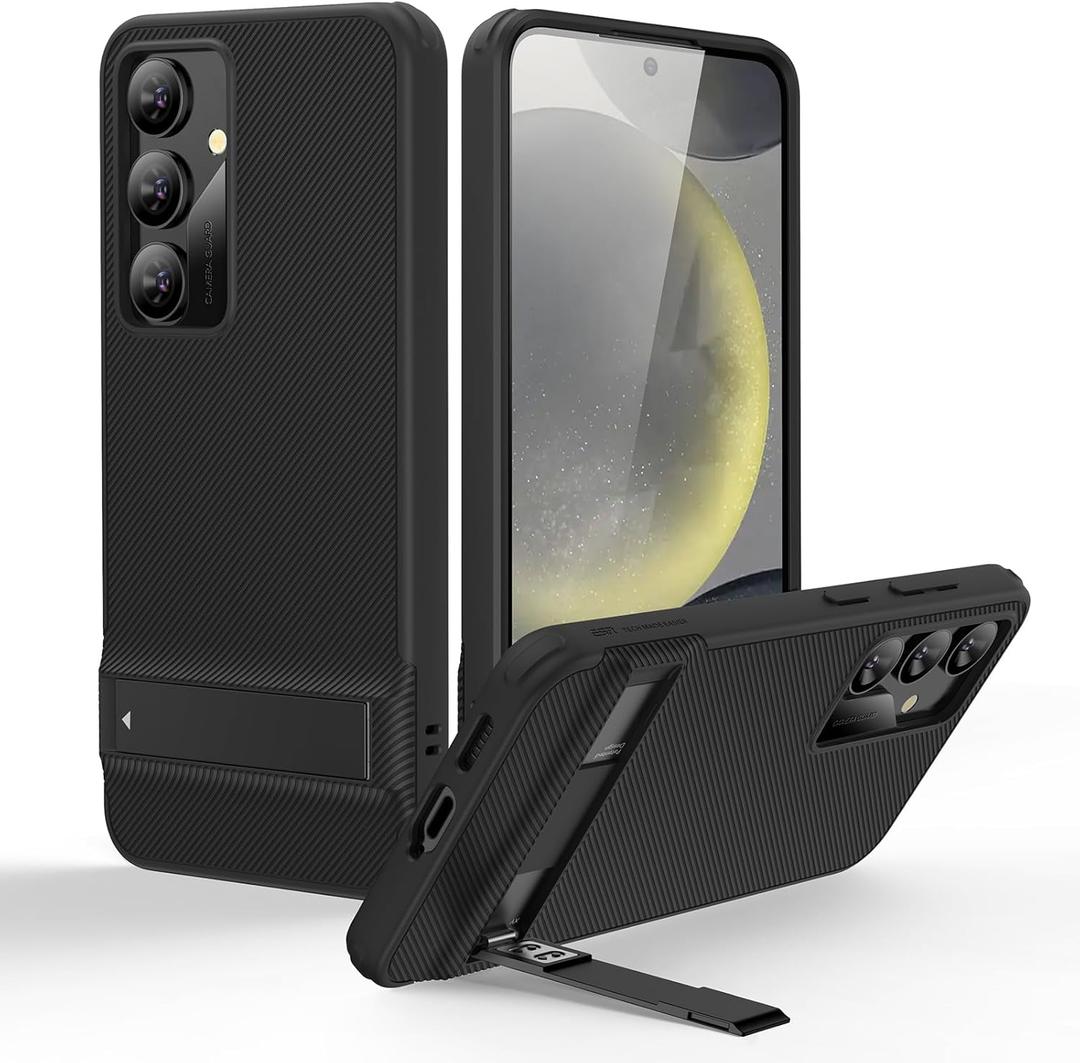 ESR for Samsung Galaxy S23 Ultra Phone Case, 3 Stand Modes Kickstand for S23 Ultra Cover, Military-Grade Drop Protection, Slim Fit, Boost Series Case, Black