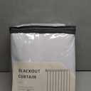 100% Blackout Shield Linen Blackout Curtains for Bedroom 84 Inches Long, Back Tab/Rod Pocket Living Room Drapes, Thermal Insulated Blackout Curtains 2 Panels Set, 50" W x 84" L, Bright White