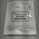 Aliceset 12 Pcs Clear Plastic Gift Bags with Die Cut Handles Reusable Gift Wrapping Bag with Ribbon for Wedding Graduation Bridal Shower Baby Shower, 12 x 10 x 5''(White)