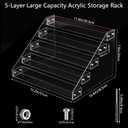 Acrylic Coffee Capsule Storage Holder Compatible, nespresso pod organizer, 5-Tier Large Capacity Coffee Capsule Countertop Storage Rack, Pods Organizer for Home, Office, Cafe Station