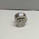 Grooved Wheel Pulley Block Pulley Wheel Stainless Duplex Bearing Silent Detachable Heavy Duty Traction Wheel for Material Handling and Moving Lifting Loading 1760lb/800 Kg (81mm V type)