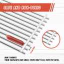 Grill Grates for Blaze 3, 4, 5 Burner Grill, BBQ Accessories for Blaze Premium LTE, Blaze Prelude LBM Grill Replacement Parts,4 Pack, Silver