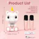 Mini Karaoke Machine for Kids - Unicorn Portable Bluetooth Speakers with 2 Wireless Mic and LED Light, Toddler Karaoke Machine for Girls 3-5 6 8-12 Year Old, Unicorn Birthday Gifts Toys Pink