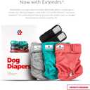 Pet Parents Washable Dog Diapers (3pack) + Extendrs of Durable Doggie Diapers, Premium Dog Diapers Female (Large, Southern Belle)