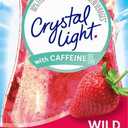 Crystal Light Sugar-Free Energy Wild Strawberry Low Calories Powdered Drink Mix 6 Count Pitcher Packets (2.53 Ounce (Pack of 1))