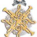 Trumpet Ornament 2025, Musical Christmas Decor, Wooden Ornaments for Christmas Decorations, Trumpet Ornaments Gifts for Players, Men, Teen Boys, Girls
