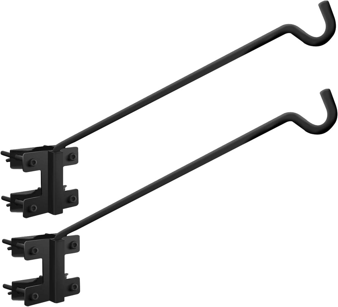 Heavy Duty Deck Hooks for Hanging Plants, Extension, Fence Hook for Flower Baskets, Bird Feeders, Wind Chimes, Outdoor Lights