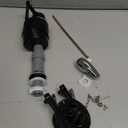 Universal Toilet Flusher Replacement Kit, Fill Valve, 2-Inch Flapper, Toilet Handle Lever, Adjustable, Quiet, Easy to Install, Complete Toilet Parts Inside Tank Kit (Black, 1-Pack)