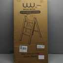 WOA WOA 3 Step Ladder, Foldable Step Stool, Lightweight Ladder for Home Kitchen Closet, Anti-Slip Aluminum Pedals, Ease of Folding, Portable, 300lbs Capacity - Black