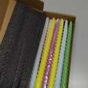 Colored Taper Candles Spiral Candle Sticks in Rainbow Colors,Unscented Pastel Candle for Holiday,Wedding and Home Decoration,10inch,12 Pack(E-6colored)