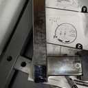 Vaunn Medical Pneumatic Adjustable Overbed Bedside Table with Wheels (Hospital and Home Use) (Black)