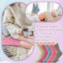 Syhood 20 Pairs Women Wool Socks Xmas Gifts Warm Winter Crew Thermal Thick Cozy Fuzzy Socks for Women Terry Knit Cotton Socks