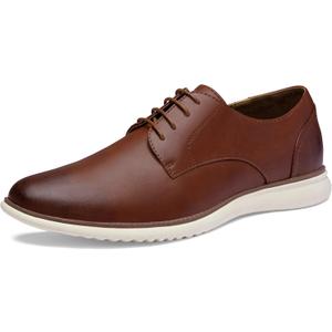 Jousen Men's Dress Shoes Brogue Formal Lace Up Oxfords Shoes (9.5, Oxblood-733)