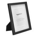 Amazon Basics Rectangular Picture Frame Set for Wall Hanging or Tabletop Display, 8 x 10 in with 5 x 7 in Mat, Black, 2-Pack
