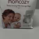 Momcozy Easy Pour Breastmilk Storage Bag, 8Oz, Temp-Sensing Color Change, 120 Count Milk Bag with Self Standing for Breastfeeding, No Leak Presterilized for Freezer, Recyclable & BPA Free
