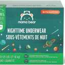 Amazon Brand - Mama Bear Nighttime Underwear for Boys, Hypoallergenic, Size Large/Extra-Large (38 Count) White