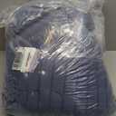 HYMOKEGE Mineral Blue Queen Comforter Set Seersucker 7 Pieces, All Season Luxury Bed in a Bag Queen for Bedroom, Bedding Set with Comforter, Sheets, Pillowcases & Shams