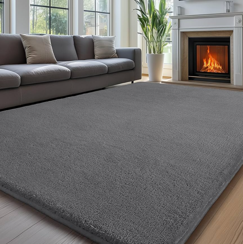 Sour Lemon 8x10 Area Rugs for Living Room, Soft Large Area Rug Fluffy Rugs for Bedroom，Machine Washable Area Rug Non Slip Carpet Rug for Living Room Playroom Kids Room Home Decor