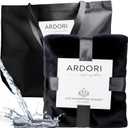 Waterproof Blanket King Size, Black & Gray 82x82"- Water Proof and Stain Resistant Blankets for Bed, Couch, Couples Fleece Moisture Absorbent, Layered Sheet Protector, Leakproof Protective Top Cover