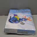 Dinosaur Snow Tube, Inflatable Snow Tube Snow Sled for Kids & Adults, Sledding Heavy Duty Reinforced Double Layers Bottom, Ideal Snow Toys Winter Outdoors Fun Boys Girls(1 Pack) (Blue)