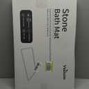 Stone Bath Mat Diatomaceous Earth Shower Mat Non-Slip Super Absorbent Diatomite Stone Bath Mats for Bathroom Floor Quick Drying Natural Easy to Clean(23.6''×15.4" Gray)