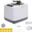 Portable Home Sauna Steam Machine with Remote Control - 1200W 3L Upgrated Fast-Heating System, 9-Level Adjustable Steam & 120-Min Timer, for Home Spa Sauna Accessories (White)
