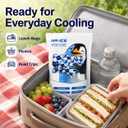 Reusable Ice Packs for Coolers, 250ML Ice Packs for Lunch Box Camping Beach, Compact Cold Pack for Frozen Food Transport & Emergency Cooling, 24 Sheets