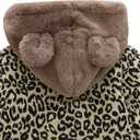 WEONEDREAM Toddler Baby Boys Girls Winter Fleece Jacket Unisex Little Kids Warm Hooded Outwear Coat 1-5T (2T, Leopard)