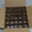 25PACK LED Night Light Bulbs, C7 Candelabra LED Light Bulbs, E12 Chandelier Base, 0.6W Equivalent to 7W, Warm White 2200K, 50LM, Shatterproof & Waterproof Clear Plastic