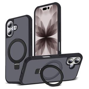 BTBTCASE Compatible with iPhone 17 Case with Ring Stand,Black