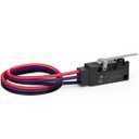 Hinge Straight Lever Waterproof Momentary Push Button Micro Limit Switch with Line 1NO 1NC SPDT Snap Action Mini Switches 3 Pins 1 Pc for Arduino, Appliance and Electronic Equipment