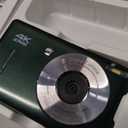 Digital Camera, 44MP FHD 1080P Digital Point and Shoot Camera with Anti Shake, Smile Capture 16X Zoom,Compact Small Camera for Teens Girls Kids Adults (Green)